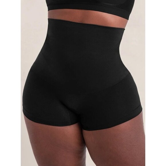 Shapermint Empetua All Day Every Day High Waist Shaper Boy Short 2XL Black 18437 - Picture 1 of 6